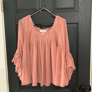 Boutique dusty rose blouse in large